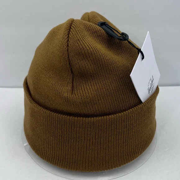 HERSCHEL SUPPLY CO. CAMEL COLOR, DOUBLE LINED VERY WARM BEANIE,UNISEX, ONE SIZE - Picture 4 of 16